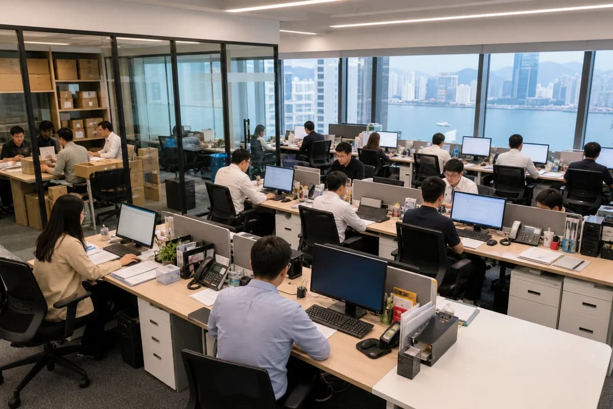 TST office tower private floor with cross-border views