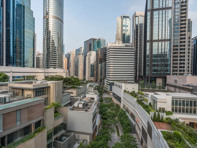 Illustrative daylight view of Causeway Bay's commercial core